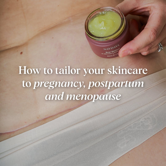 How to tailor your skincare to pregnancy, postpartum and menopause